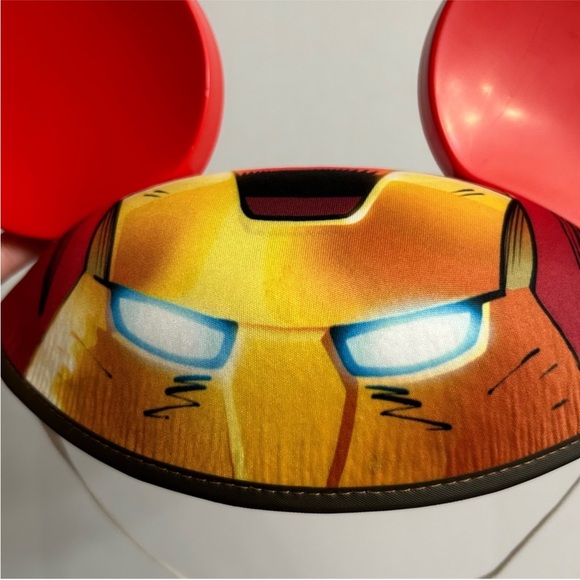 Disney Iron man Mickey Mouse ears hat/cap youth size marvel avengers - Picture 2 of 4